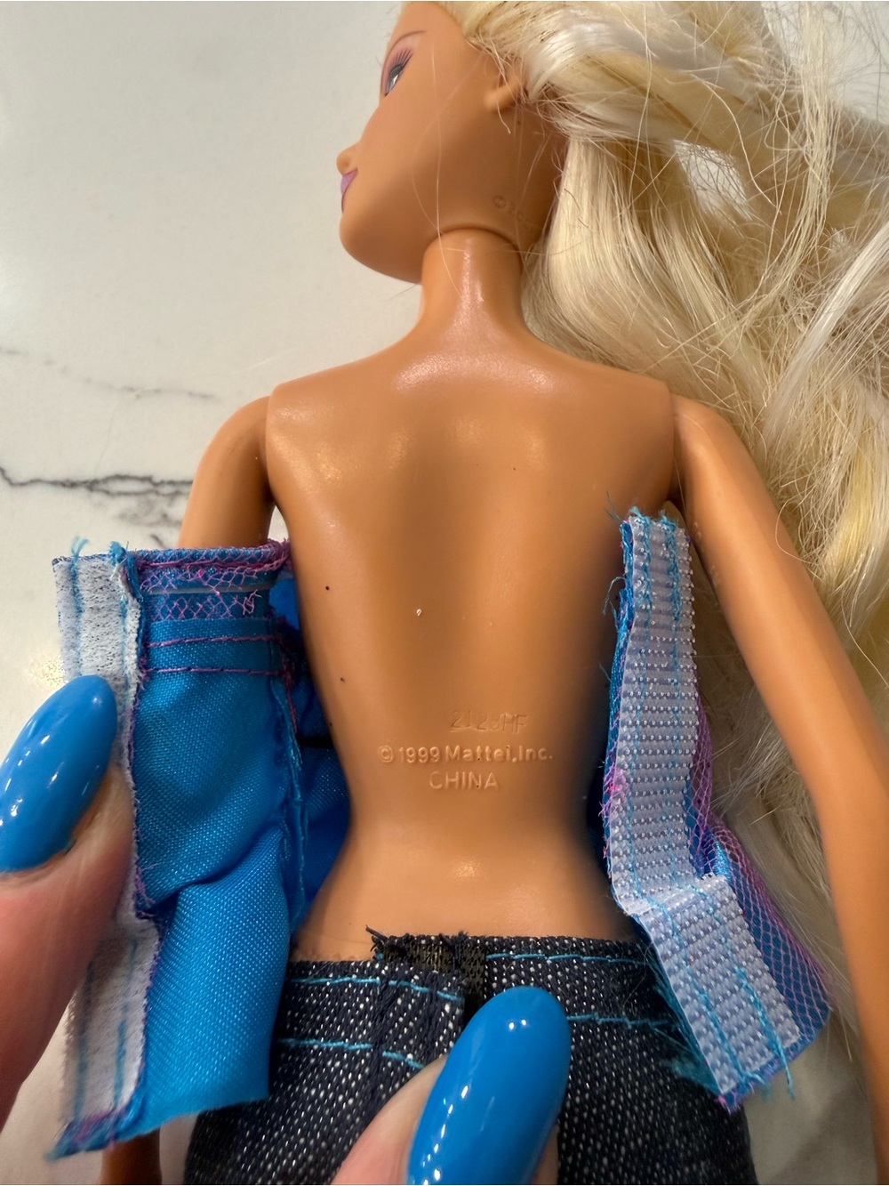 Barbie Totally Hair - Wave It 1999 with twist tool ,comb, barrette,& sunglasses - Picture 8 of 11